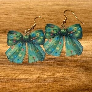 Colorful Bow Acrylic Earrings